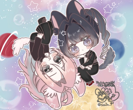 かわいいデフォルメキャラを描きます かわいくてゆるっとしたデフォルメキャラを描きます！！ イメージ2
