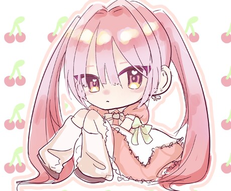 使いやすい！ミニキャラのイラストをかきます かわいい女の子をかくのがとくいです！ イメージ1