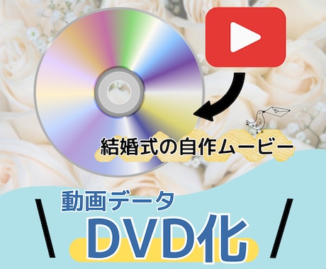 DVD化 | 結婚式動画データをDVD化いたします 結婚式準備を頑張っている皆様のお手伝いを迅速に丁寧に致します イメージ1