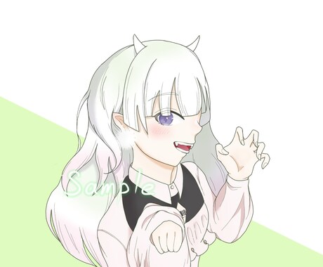依頼初心者大歓迎！◎アイコンイラスト描きます オプション料金無し！一律3000円でシンプルな価格設定！！ イメージ2
