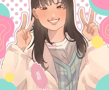 短時間で可愛いイラスト描きます イメージ1