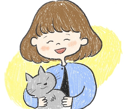 ゆるかわデフォルメ似顔絵描きます 写真から、可愛い似顔絵に。SNSアイコンにぴったりです。 イメージ1