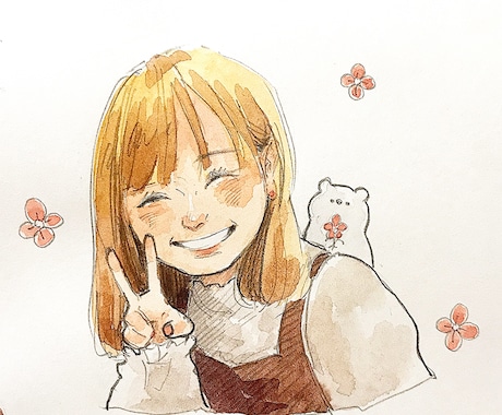 オリジナルイラスト描きます かわいいイラスト提供します！唯一無二٩( ¨̮ )۶ イメージ1