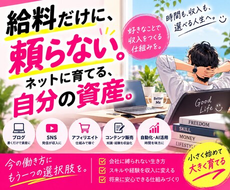 ネットに設置して育てる、自分の資産の作り方教えます イメージ1