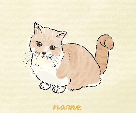 ねこちゃん似顔絵イラストお描きします うちの子グッズや贈り物、アイコンや名刺などに♪ イメージ2
