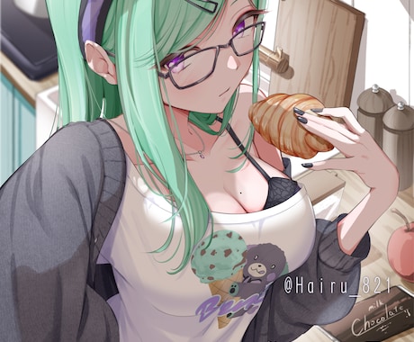 商用利用可！綺麗めなイラスト制作致します グッズやサムネイル等、汎用性のあるイラスト制作も可 イメージ2