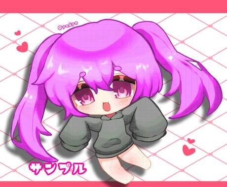 可愛いミニキャラいらすと描きます 必ずサービス内容をご覧ください！ イメージ2