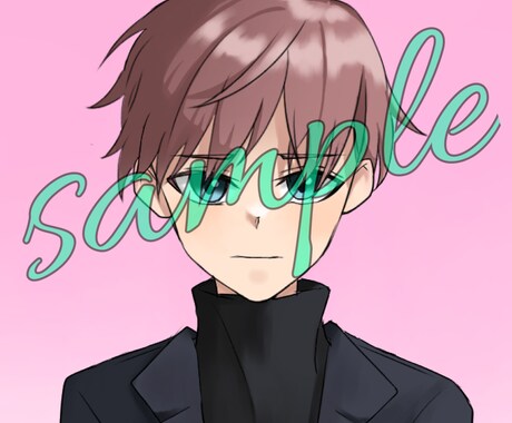 お客様ご希望のアイコン用イラストを描きます アニメキャラに近いアイコン用イラスト/修正無制限 イメージ2
