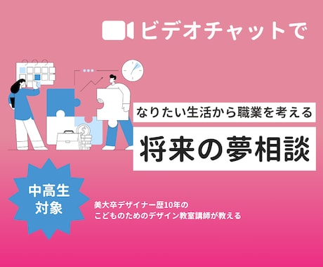 お子様の将来のビジョンを一緒に描きます 体験のデザインの手法で将来どんな生活を送りたいかを描きます イメージ1