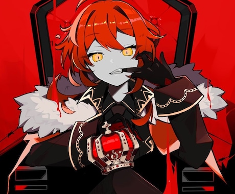 格好良いも可愛いも♦︎目を惹くイラストお描きします アイコンから一枚絵まで幅広く対応可！お気軽にご相談ください！ イメージ1