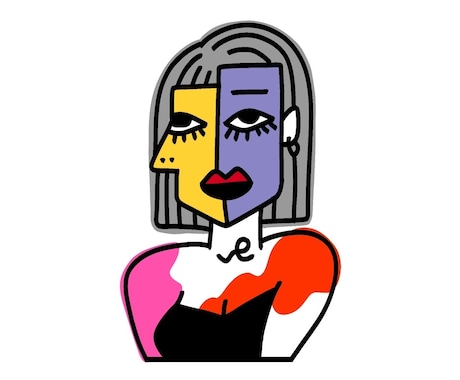 ピカソ風似顔絵描いています カラフルで唯一無二！ワンちゃんも描けます！ イメージ1