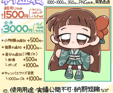 赤ちゃんほっぺが可愛い♡ミニキャラ描きます 約2頭身のもちもちぷにぷにSDキャラクターです！ イメージ2