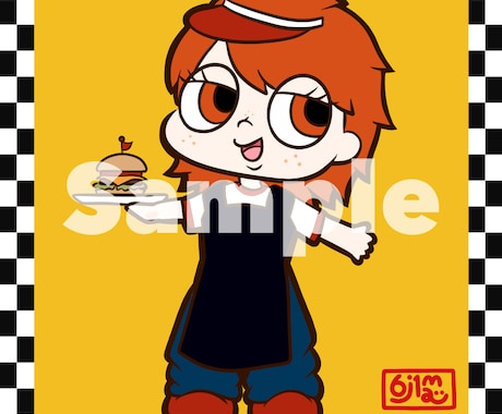 アメコミ風のポップなイラスト描きます イメージ1