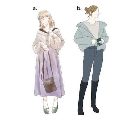 ファッションイラスト制作いたします ファッション雑誌や広告にオススメ イメージ2