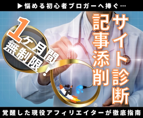 1ヶ月無制限★初心者ブログを【総合コンサル】します ブログ飯な現役アフィリエイターが記事やサイトに全力アドバイス イメージ1