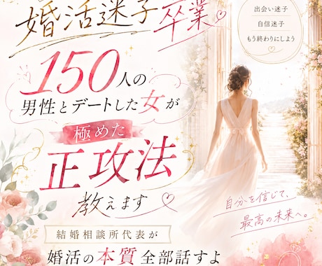 150人の男性とデートした女が極めた正攻法教えます 結婚相談所代表が／婚活の本質全部話します/婚活迷子卒業 イメージ1