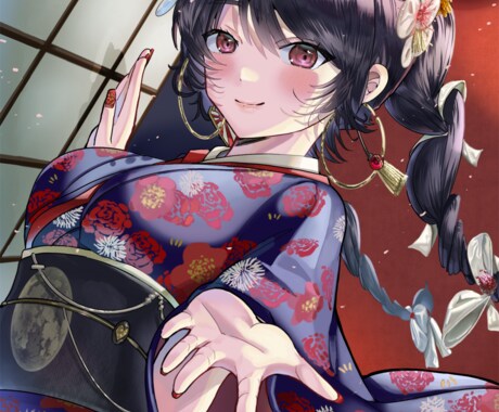 初回割引中！SNSや配信に使える一枚絵描きます ☆クリスマス&新年イラストも受付中！☆商用利用OKです！○ イメージ2
