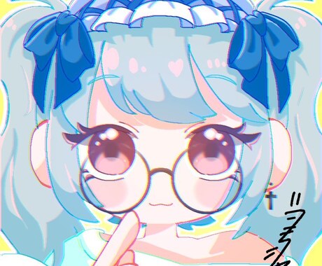 SNS用アイコン、イラスト描きます ポップでかわいいイラストが得意です！！！！ イメージ1