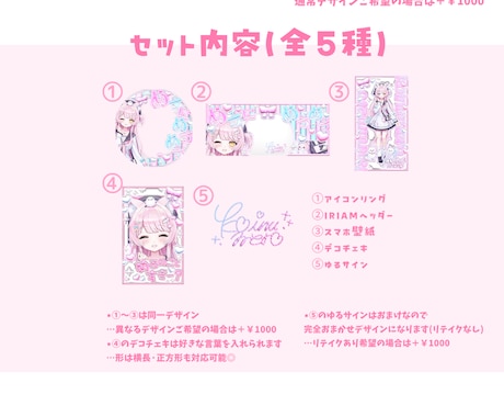 ぷくぷく可愛い！デジタルグッズセットおつくります IRIAMの返礼品・ガチャ景品等に！最短当日納品可能◎ イメージ2