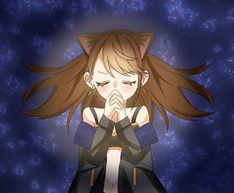 VTuberの歌ってみた動画イラスト描きます 動画に出てくるVTuberキャラのイラストを描きます イメージ2