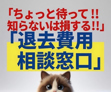 ちょっと待って‼️にゃたぬが退去費用の相談乗ります 退去立会い、退去費用の相談 入居前にした方がいいこと イメージ1