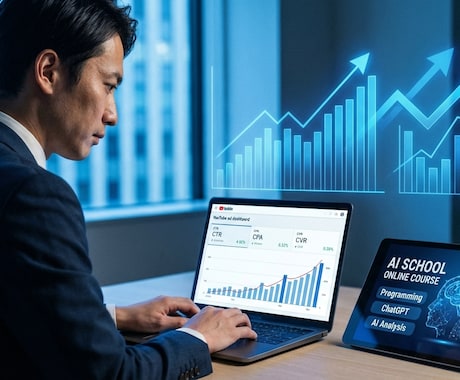 AIスクールの広告運用改善について相談に乗ります 広告代理店でAIスクールの広告運用を担当 イメージ1