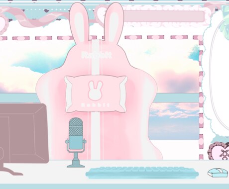 モデリング済み｜和風メイド風女の子モデル販売します Live2Dモデリング済み！配信セット付で今すぐVtuber イメージ2