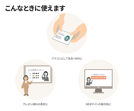 ビジネスで使える！似顔絵イラスト制作します 個性と人柄を見せてあなたのサービスをパワーアップ！ イメージ2