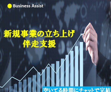 新規事業の立ち上げを伴走支援します チャットで考えを整理し、行動へつなげます イメージ1