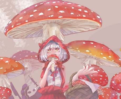 ダーク系、ポップ系のイラスト作成します ※複数人分キャラ作成、又は作業量の多いもの専用です。 イメージ2