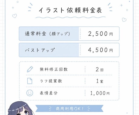 可愛いキャラクターのアイコンや立ち絵を描きます ⭐︎商用利用込み⭐︎自分だけのアイコンやイラストが欲しい方へ イメージ2