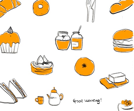 商用OK！シンプルでおしゃれなイラスト描きます メニュー表・雑誌・パンフレット・HP・SNSなど♪ イメージ2