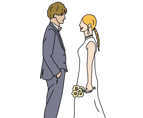 シンプルでポップな雰囲気似顔絵をお描きします 色味を使った、ポップなイラストを描くのが好きです♪ イメージ2