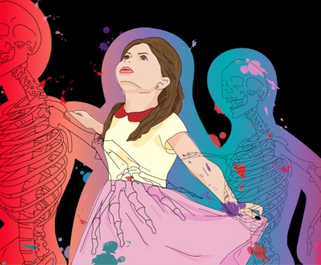 ホラーチック?病み系のイラスト描きます 女性も男性も可能★オシャレな病み系イラスト★ イメージ2