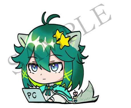 TRPGや創作キャラの立ち絵を描きます ！（八頭身〜ミニキャラ、アイコン対応） イメージ2