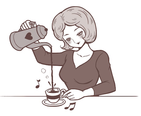 上品な雰囲気の女性のカット絵を描きます イメージ1