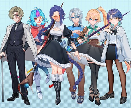 サムネイル、TRPG等に使えるイラスト描きます まずは気軽にご相談下さい！イメージが固まってなくても大丈夫！ イメージ2