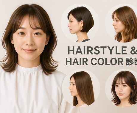 現役美容師が髪型・ヘアカラーの相談承ります 失敗ゼロ！プロ直伝の似合う髪型＆カラー提案 イメージ1