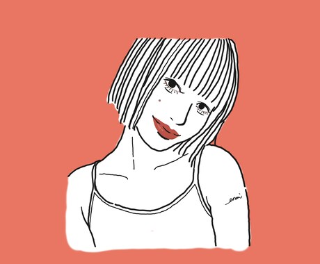 アンニュイなお洒落なアイコン描きます SNSのアイコン、お友だちへのギフトにどうぞ♡ イメージ2