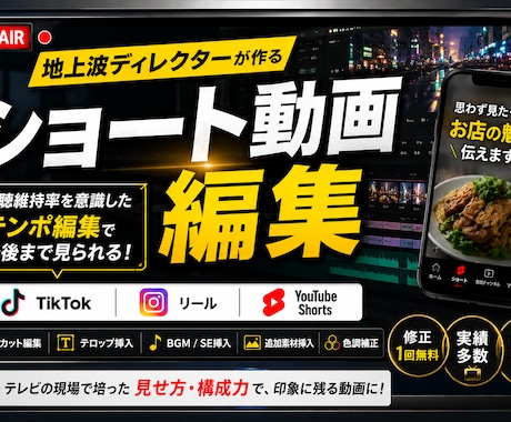 テレビ現役Dが"離脱されない"ショート動画作ります 〜YouTube shorts・TikTok・リール〜 イメージ1