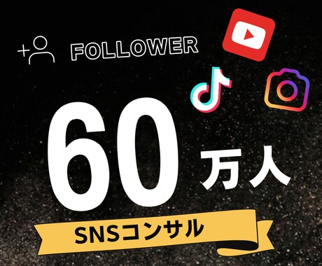 総フォロワー60万人！SNSコンサルいたします TikTok、Instagramのショート動画コンサルです イメージ1