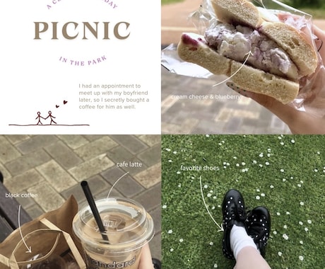 Instagram投稿画像作成します 韓国風・海外風・淡色系のおしゃれな画像作ります♡ イメージ2