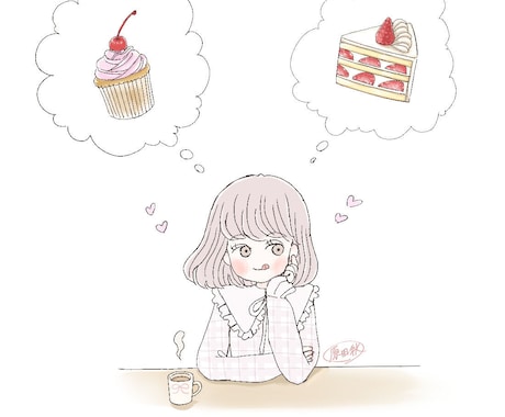ゆるかわいい絵柄のイラスト描きます ゆるかわなミニキャラサイズの人物イラストが欲しい方へ イメージ2