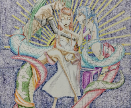 味わいのある手描きイラスト作成します ウェルカムボード、似顔絵、インテリア等用途に合ったイラスト イメージ2