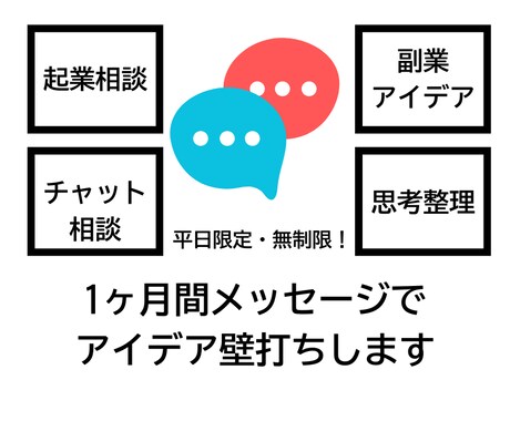 平日限定・起業ビジネスアイデア壁打ちをやります 平日毎日OK！24時間以内メッセージで壁打ちしまくります！ イメージ1
