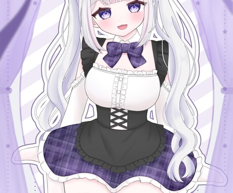 IRIAMでも使用できるメイド量産イラストかきます 商用利用〇全身立ち絵、可愛い女の子を描きます！ イメージ2
