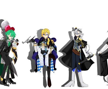 TRPG、VTuber用立ち絵製作致します 可愛くてカッコイイイラスト描きます！ イメージ1