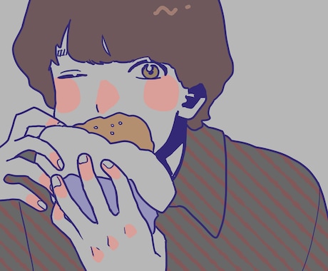 シンプルでレトロなイラストを描きます イメージ1