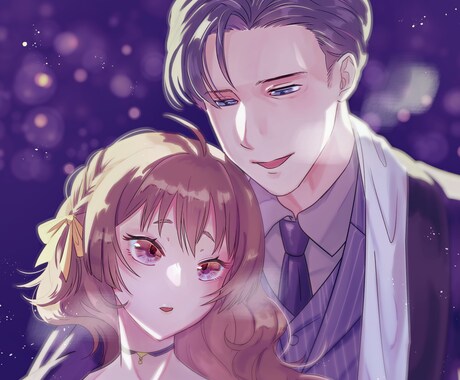 最初から2名料金！ ペア・カップルイラスト描きます 提案豊富です（衣装・シチュ・小物等）！ イメージ1