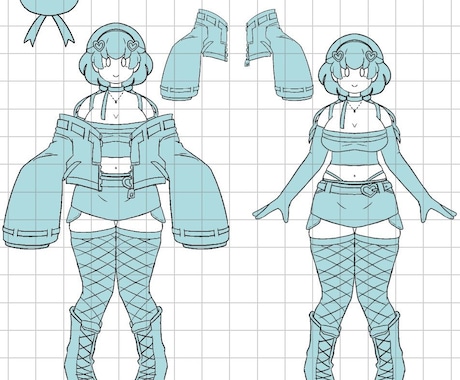 Vtuberさん・キャラクターの衣装デザインします お試ししてみたい方いかがでしょう？ イメージ2